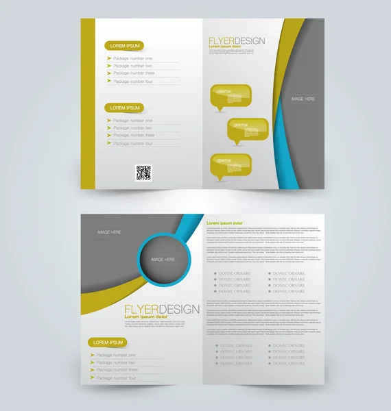 Abstract flyer ontwerp achtergrond. Brochure sjabloon. — Stockvector