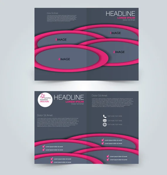 Abstract flyer ontwerp achtergrond. Brochure sjabloon. — Stockvector