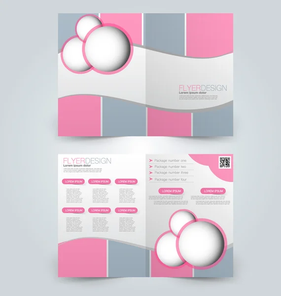 Abstract flyer design background. Brochure template — Stock Vector