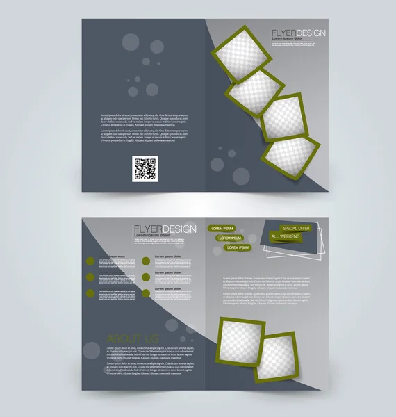 Abstract flyer ontwerp achtergrond. Brochure sjabloon — Stockvector