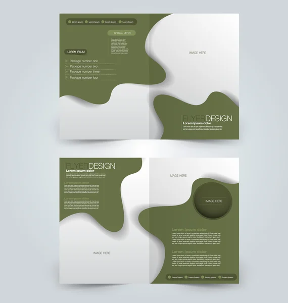 Abstraktes Flyer-Design. Broschürenvorlage — Stockvektor