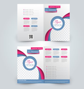 Soyut el ilanı tasarım arka planı. Broşür şablonu. 