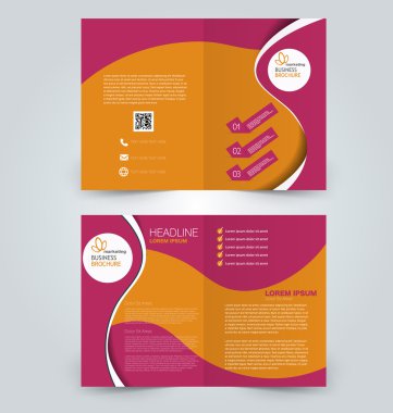 Soyut el ilanı tasarım arka planı. Broşür şablonu. 