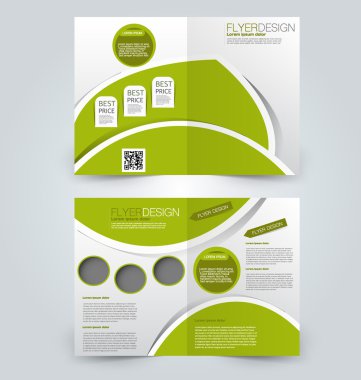 Soyut el ilanı tasarım arka planı. Broşür şablonu. 