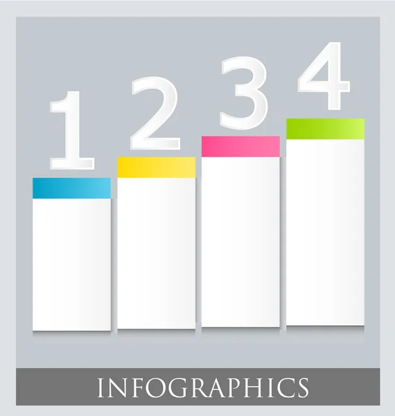 Modern infographic colorful design template — Stock Vector