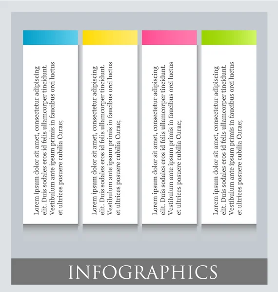 Modern infographic colorful design template — Stock Vector