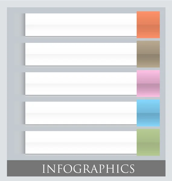 Современный инфографический красочный шаблон дизайна — стоковый вектор