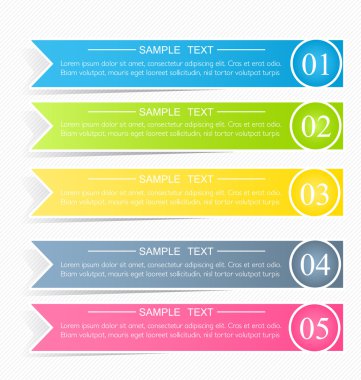 Gölge vektör çizim sahip modern infographics renkli web tasarım şablonu