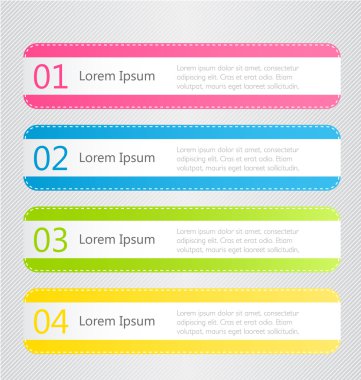 Gölge vektör çizim sahip modern infographics renkli web tasarım şablonu