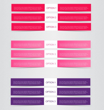 Gölge vektör çizim sahip modern infographics renkli web tasarım şablonu