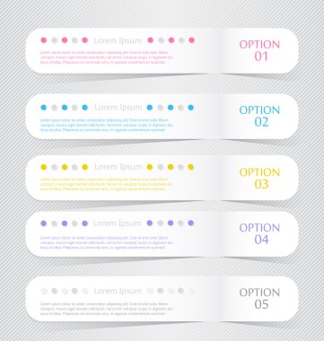 Gölge vektör çizim sahip modern infographics renkli web tasarım şablonu