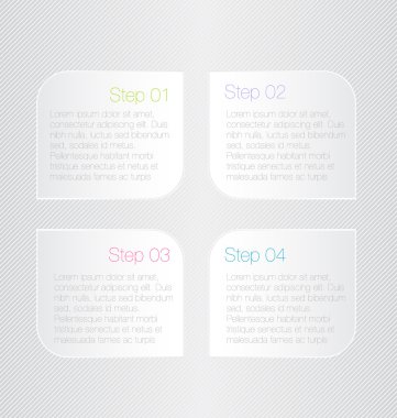 Gölge vektör çizim sahip modern infographics renkli web tasarım şablonu