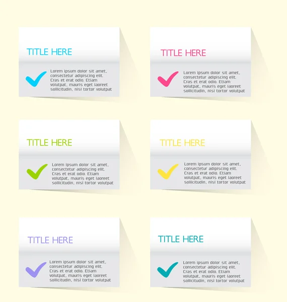 Gölge vektör çizim sahip modern infographics renkli web tasarım şablonu