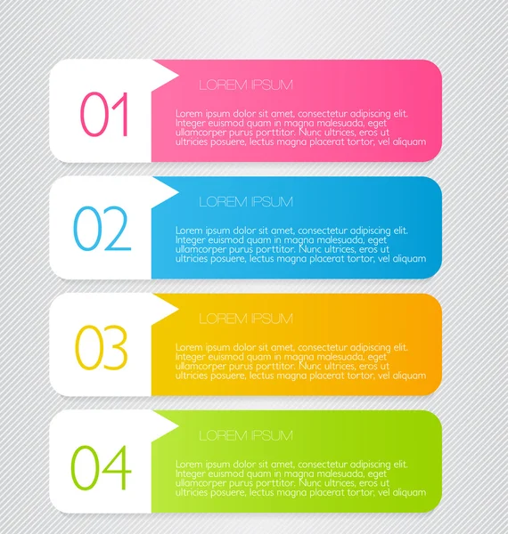 Gölge vektör çizim sahip modern infographics renkli web tasarım şablonu
