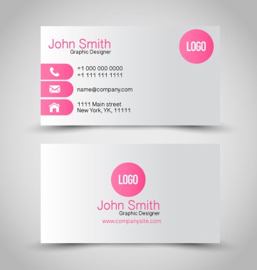 Kartvizit tasarımı şirket kurumsal tarzı için şablon ayarla.