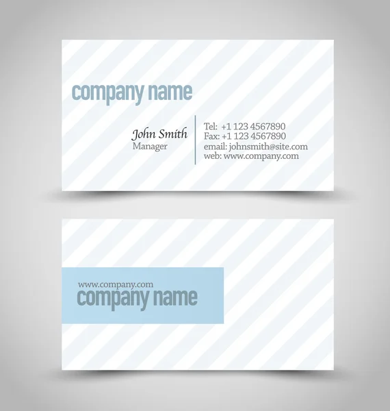 Templat set desain kartu bisnis bagi gaya perusahaan . - Stok Vektor