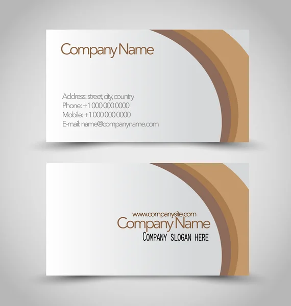 Дизайн визитной карточки для корпоративного стиля компании . — стоковый вектор