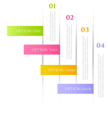 Modern infographics renkli tasarım şablonu