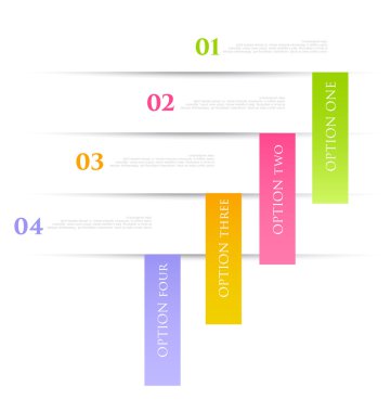 Modern infographics renkli tasarım şablonu