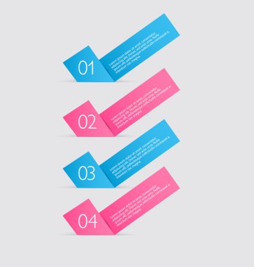 Modern infographics renkli tasarım şablonu