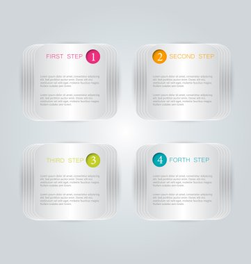 Modern infographics renkli web tasarım şablonu