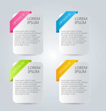 Infographics şablon tasarım için Web sitesi afiş