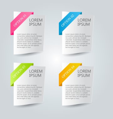 Infographics şablon tasarım için Web sitesi afiş