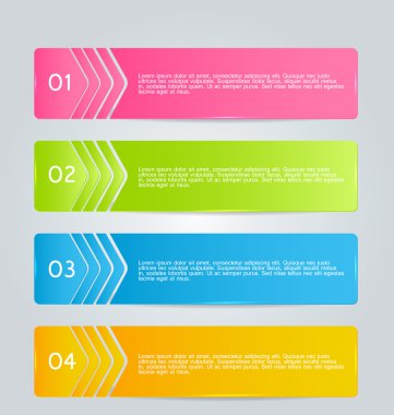 Infographics şablon tasarım için Web sitesi afiş