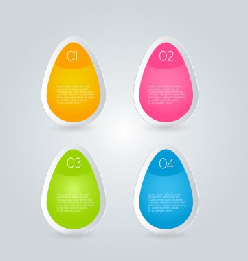 Infographics şablon tasarım için Web sitesi afiş