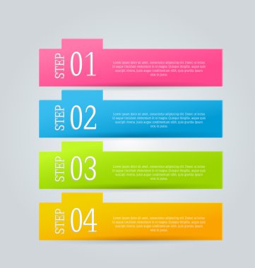 Infographics şablon tasarım için Web sitesi afiş