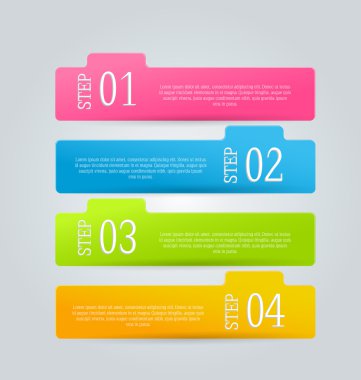 Infographics şablon tasarım için Web sitesi afiş
