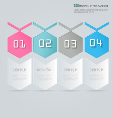 İş için Infographics şablon