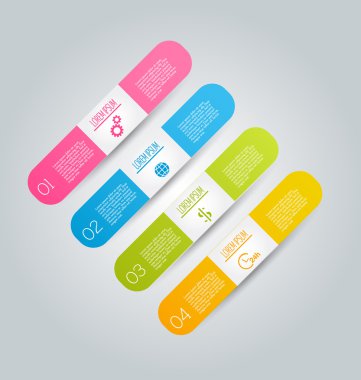 İş için Infographics şablon