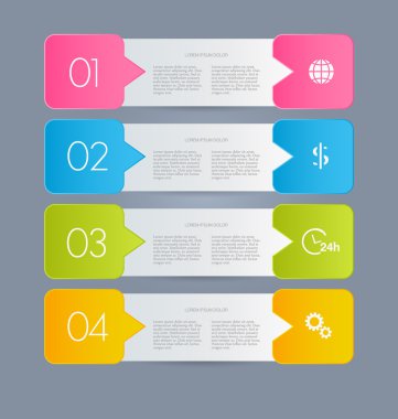 İş için Infographics şablon