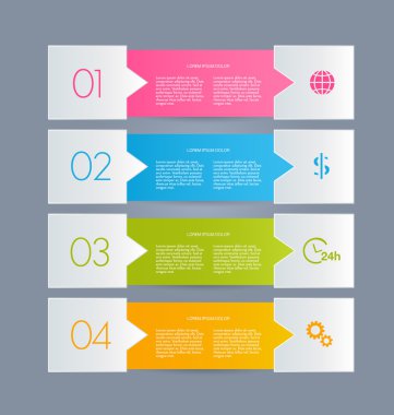 İş için Infographics şablon