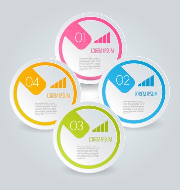 İş için Infographics şablon