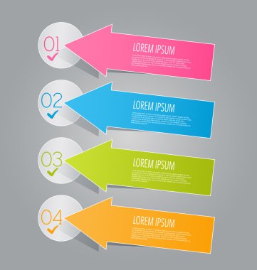 İş için Infographics şablon