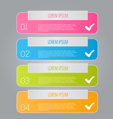 İş için Infographics şablon