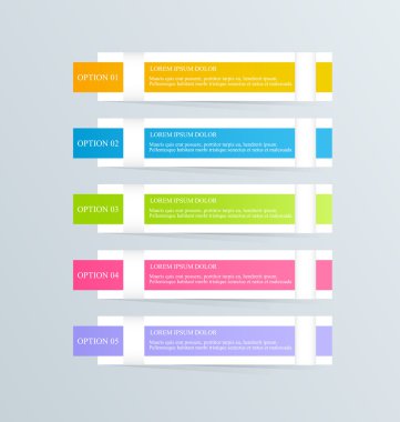 Modern infographics renkli tasarım şablonu
