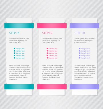 Modern inforgraphics şablonu.