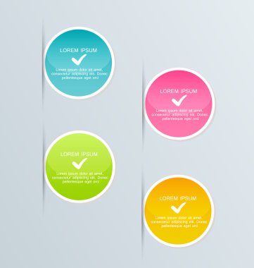 Modern infographics renkli tasarım şablonu