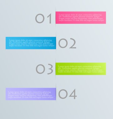 Modern infographics renkli tasarım şablonu