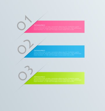 Modern infographics renkli tasarım şablonu