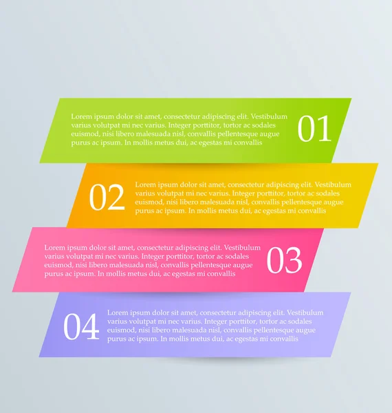 Infografías modernas plantilla de diseño colorido — Vector de stock