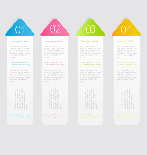 Modern infographics renkli tasarım şablonu — Stok Vektör
