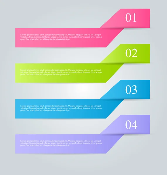 Design der Infografik-Vorlage für Website-Banner — Stockvektor