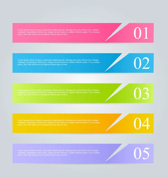 Design de modelo de infográficos para banners de sites — Vetor de Stock
