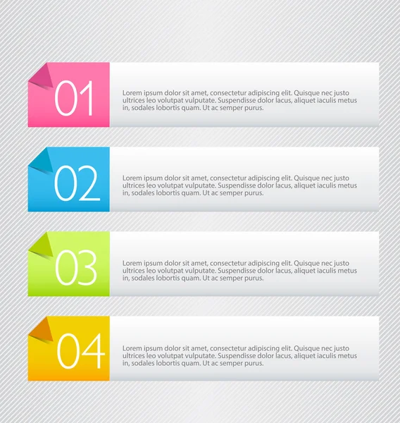 Moderne inforgraphics sjabloon voor banners — Stockvector