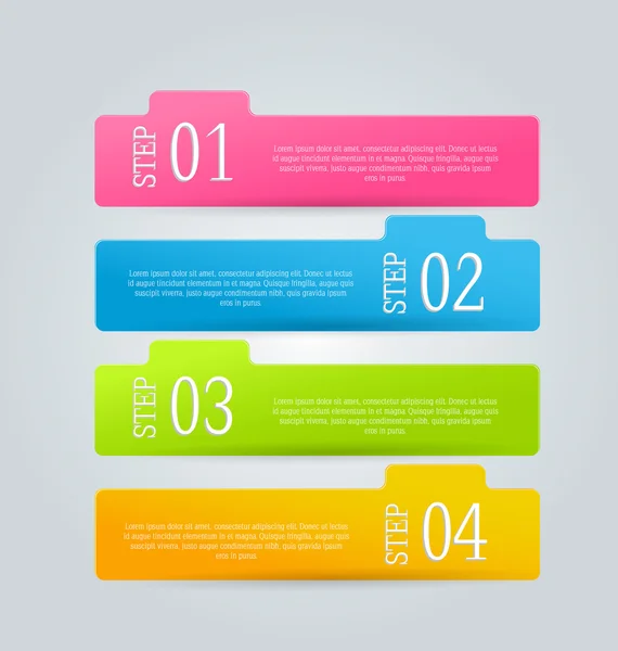 Infographics mallen design för webbplatsen banners — Stock vektor