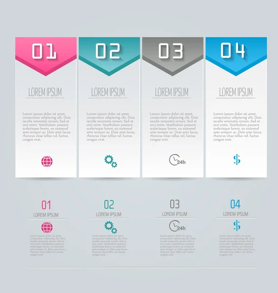 Elegant infographics mallen design — Stock vektor